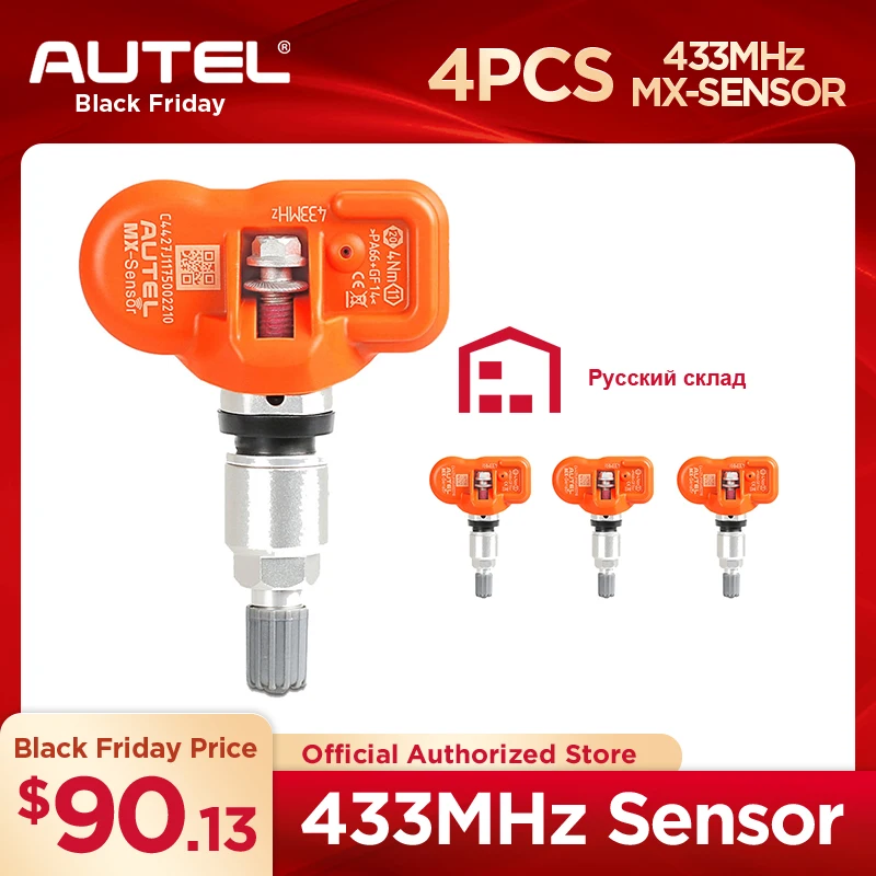 AUTEL датчик mx-сенсор TPMS 433 МГц 315 МГц датчик давления в шинах универсальный программатор для AUTEL Maxitpms TS601 TS401 TPMSPAD TS501