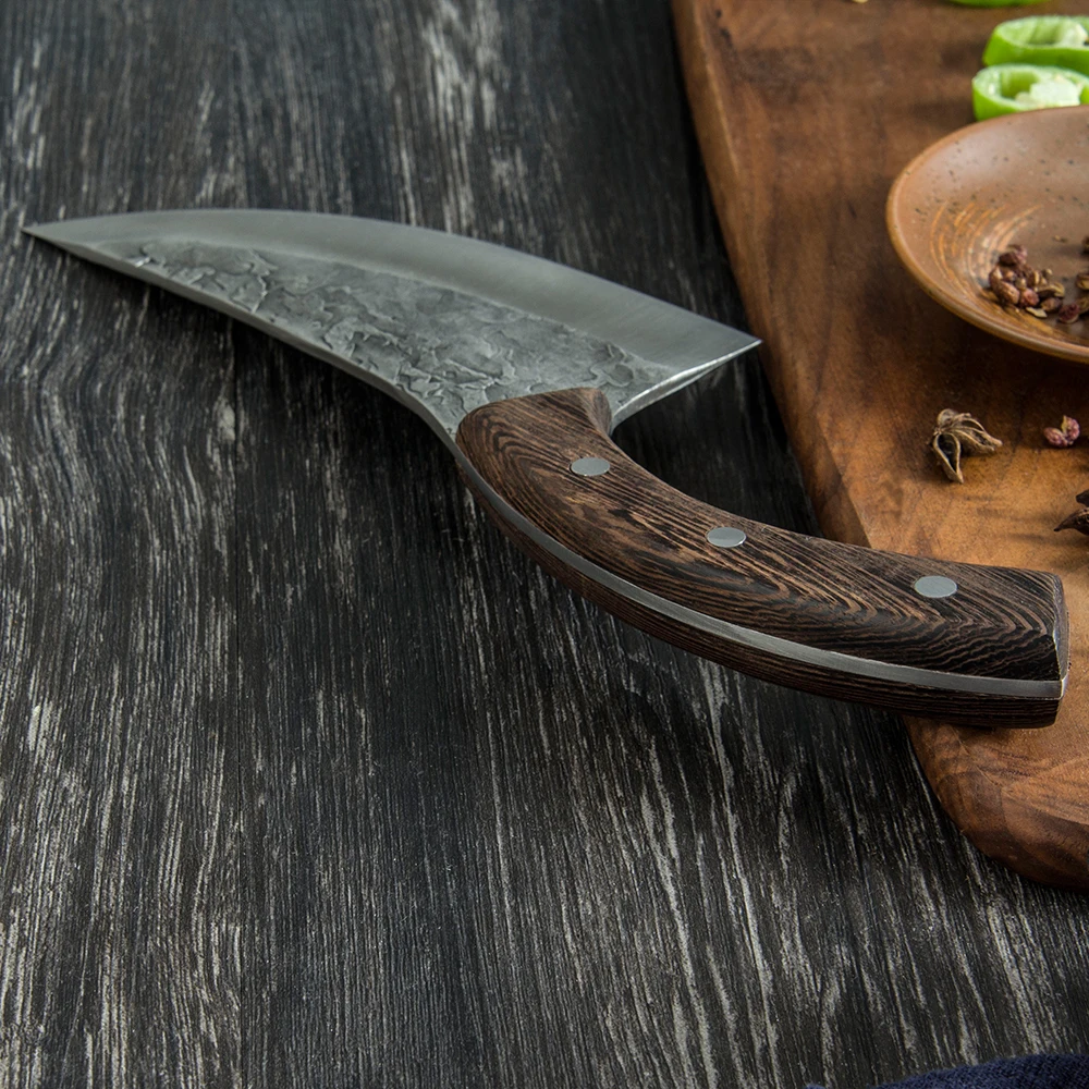 

Forged Boning Camping Knife Tool Anti-stick Stainless Steel Cleaver Fish Vegetable Slicing Kitchen Knife Household Cooking Tools