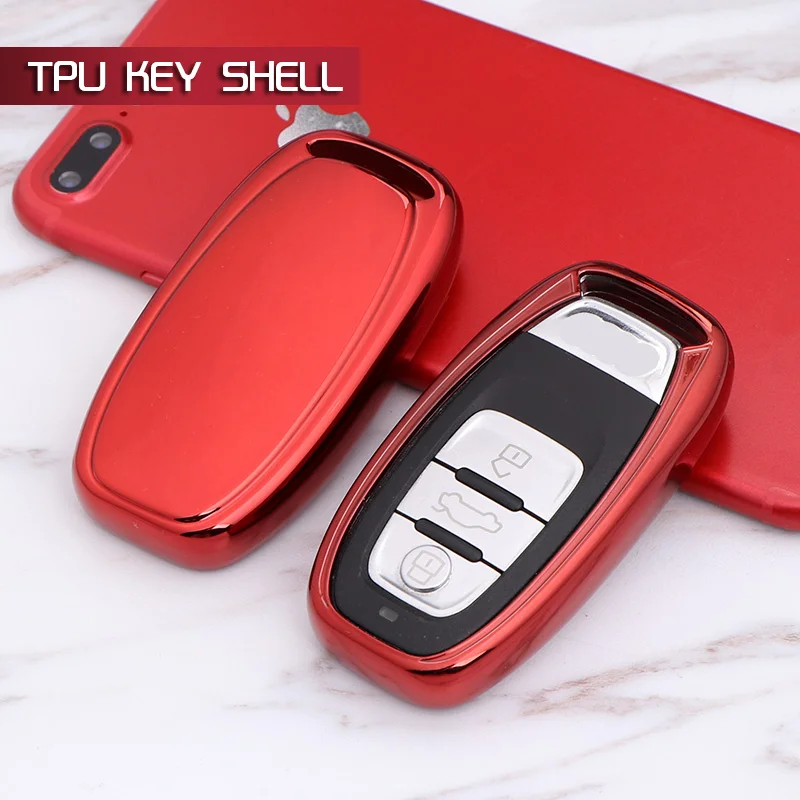 Мягкий ТПУ чехол для автомобильных ключей OemField защитный AUDI A5 A6L A7 A8 S5 S6 S7 S8 RS5 RS7 Q5 SQ5