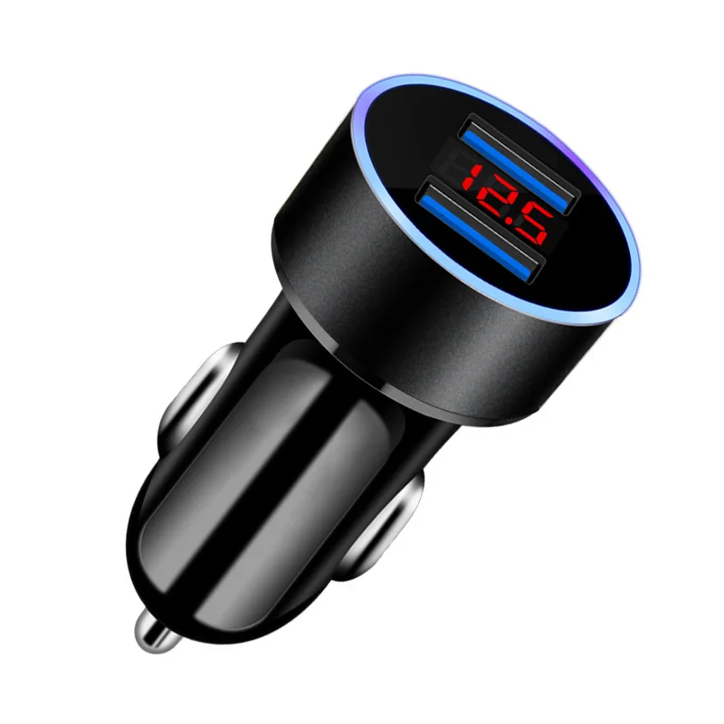 3.1A двойной USB Автомобильное зарядное устройство светодиодный дисплей для DACIA SANDERO