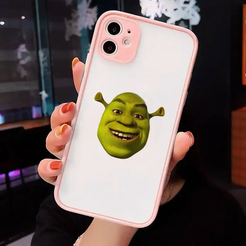 

Shrek cute cartoon movie Phone Cases matte transparent For iphone 7 8 11 12 plus mini x xs xr pro max cover