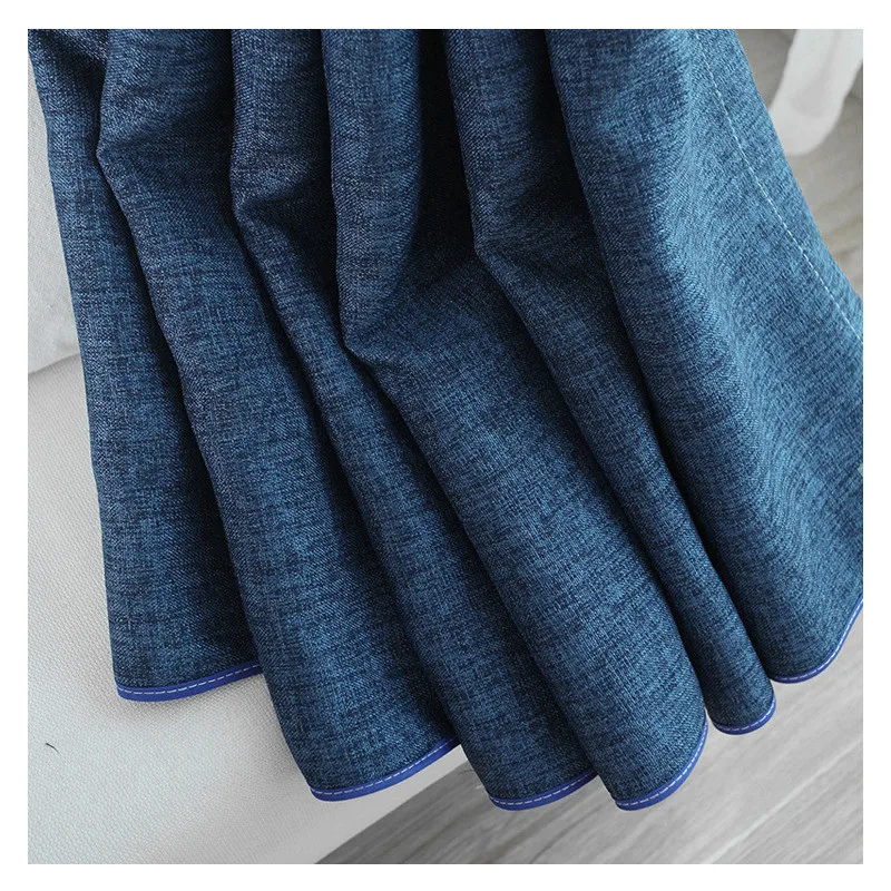 Затемняющие однотонные шторы большого размера оконные занавески из