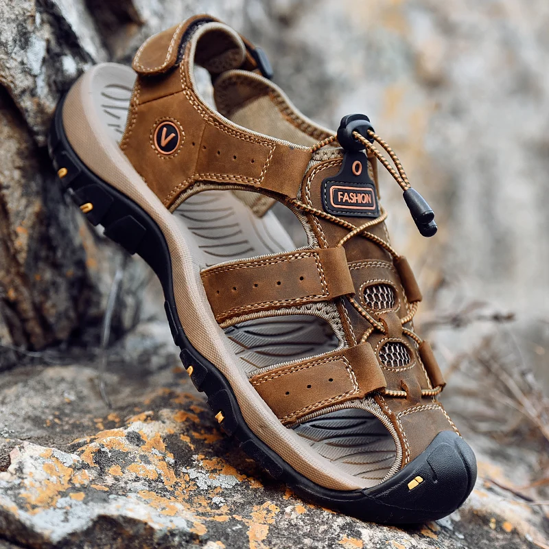 Men's Sandals Summer Comfortable Men Shoes Big Size Soft Outdoor Men Roman Sandals Men Water Trekking Sandals size 38-48