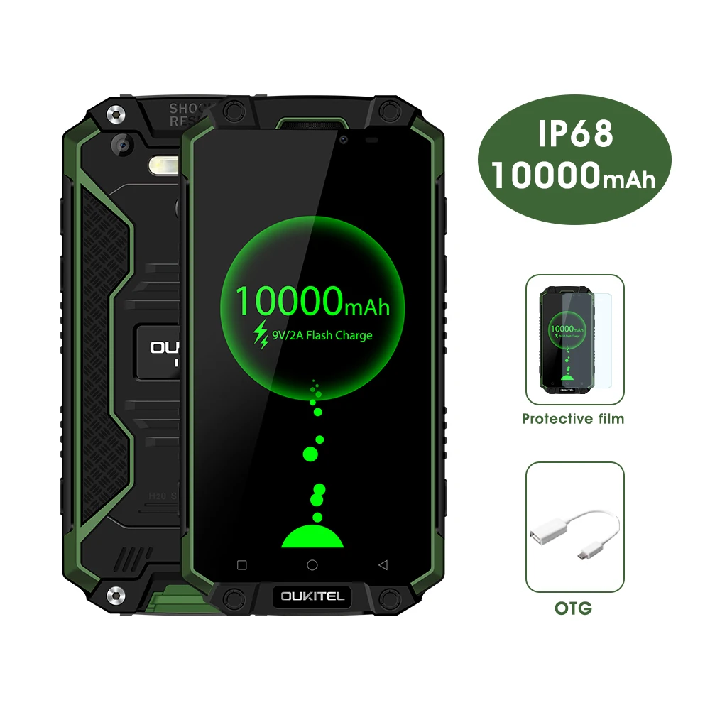 Oukitel K10000 Max IP68 водонепроницаемый пылезащитный противоударный мобильный телефон