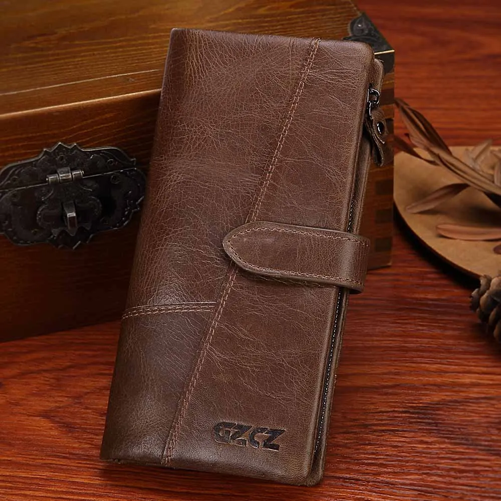 Женский кошелек из натуральной кожи GZCZ 2020|women long wallet|long walletlong wallet brand |