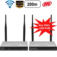 200m wireless hdmi extender support usb kvm keyboard mouse 1080p hdmi audio video sender transmitter receiver ir remote pc to tv