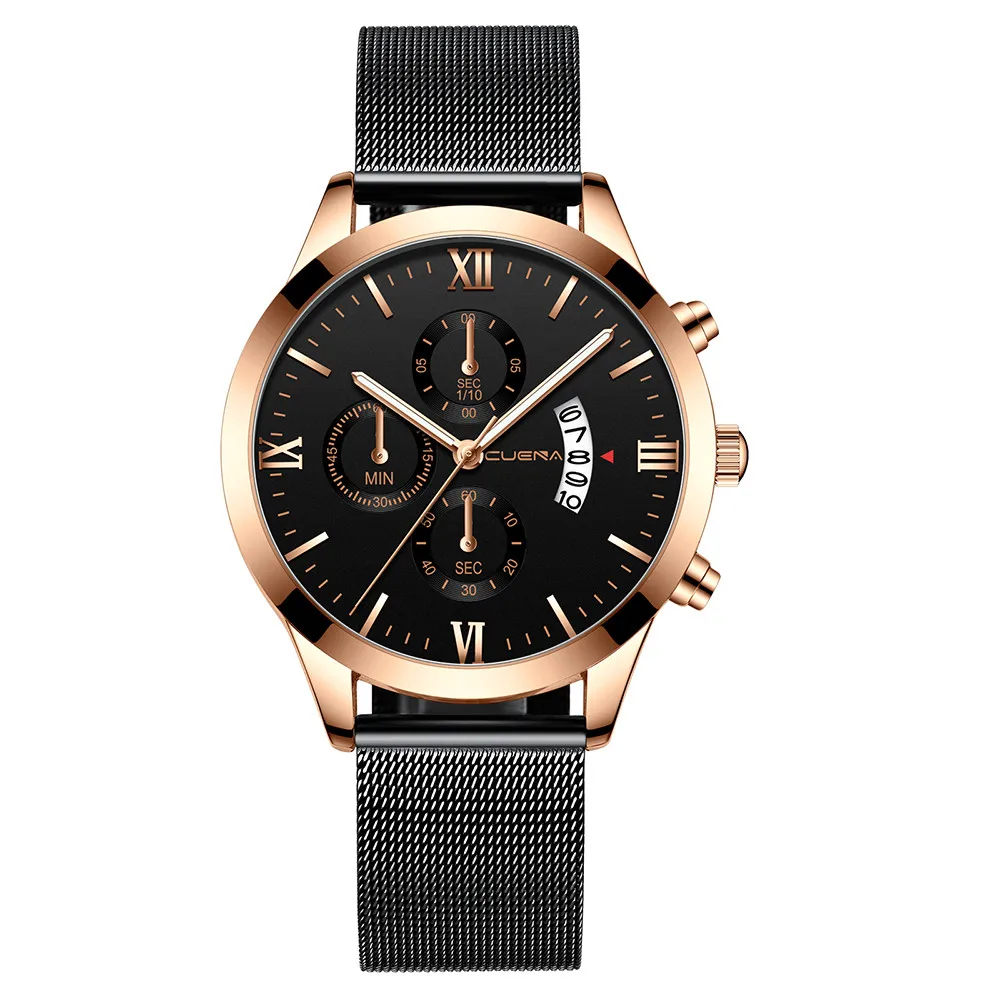 Часы наручные мужские ультратонкие минималистичные простые деловые кварцевые с