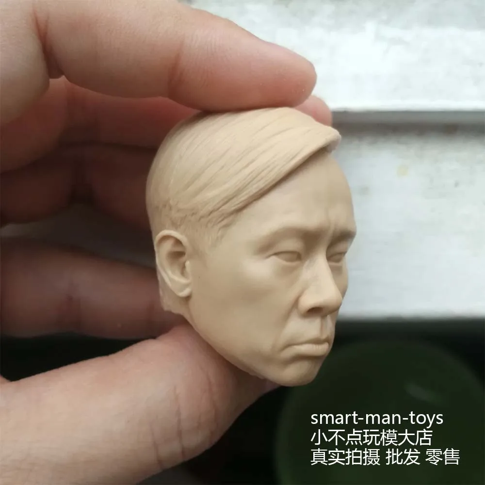 1/6 масштаб пустая голова Sculpt Jordan chan Неокрашенный Hongkong актер|Игровые фигурки и