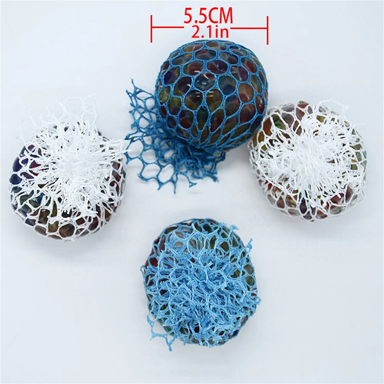 

10ML Mesh Ball Stress LED Glowing A Grape Toys Anxiety Relief Stress Ball Sensory Toys Special Needs Adhd Autism Kids Adult 4*