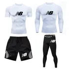 BJJ MMA Rashguard мужские спортивные костюмы, новые комплекты для фитнеса и бокса, комплект Муай Тай с шортами, Мужская одежда для борьбы, комплект для тренировок в тренажерном зале и бодибилдинга