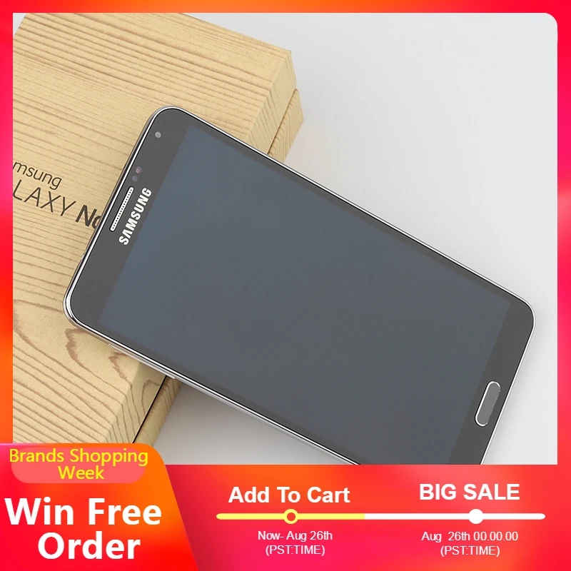Разблокированный Мобильный телефон samsung Galaxy Note 3 4G LTE Android 5 7 дюймов N9005 1920x1080 13 МП 16