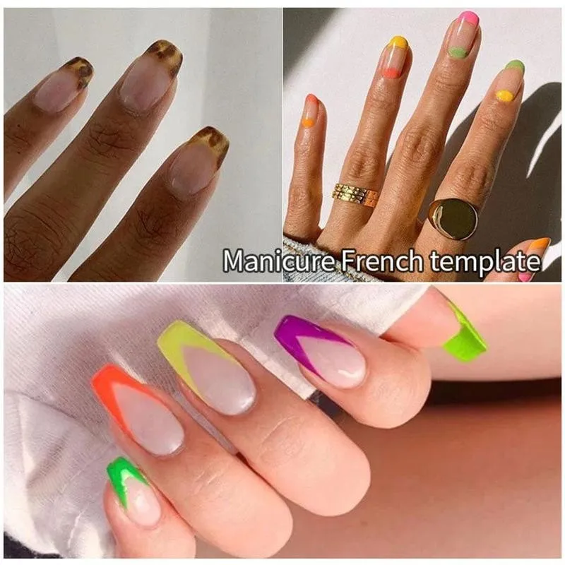 1 шт. ногтевой пластины модель ногтей трафареты для французского маникюра