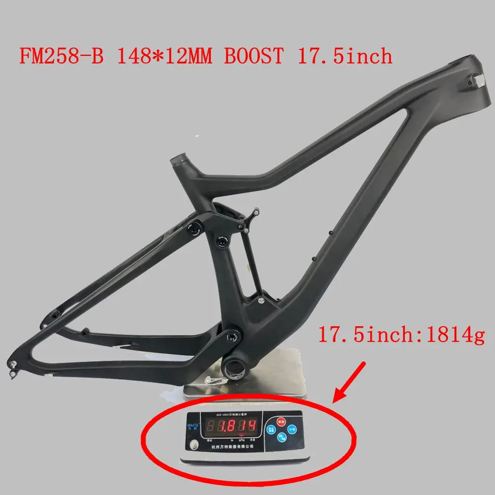 Новая поставка! Рама T800 Boost mtb 29 карбоновая рама задняя амортизационная 165 мм для