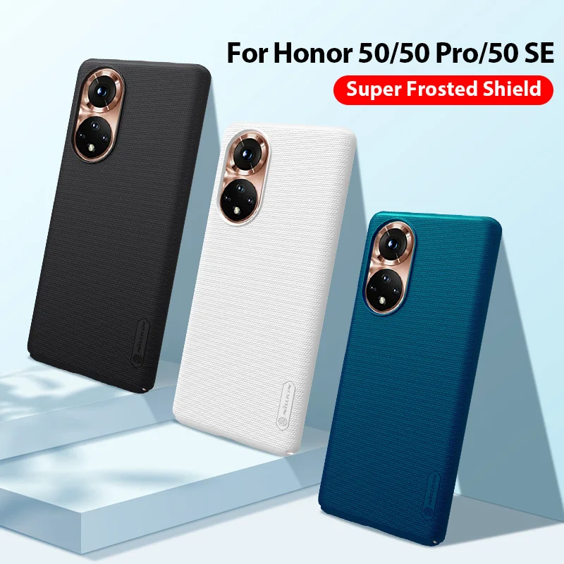 

Чехол-накладка для Honor 50 Pro, жесткий, матовый, с держателем в подарок