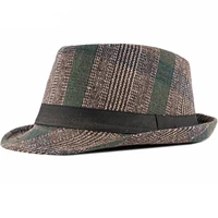 autumn winter new british style gentleman fedoras hat men panama jazz hat short brim floppy trilby