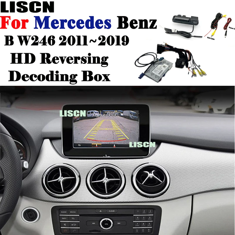 

Front Rear Camera For Mercedes Benz B W246 2010 ~ 2019 Reversing camera interface Adapter Original Screen Improve backup Camera