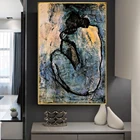 Абстрактный синий обнаженный от Пабло постер Пикассо и принты настенные картины для декора гостиной