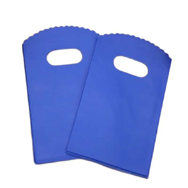 

2021 New Design Wholesale 100pcs/lot 9*15cm Luxury Gift Packaging Pouches Blue Jewelry Gift Pouches Small Plastic Bags