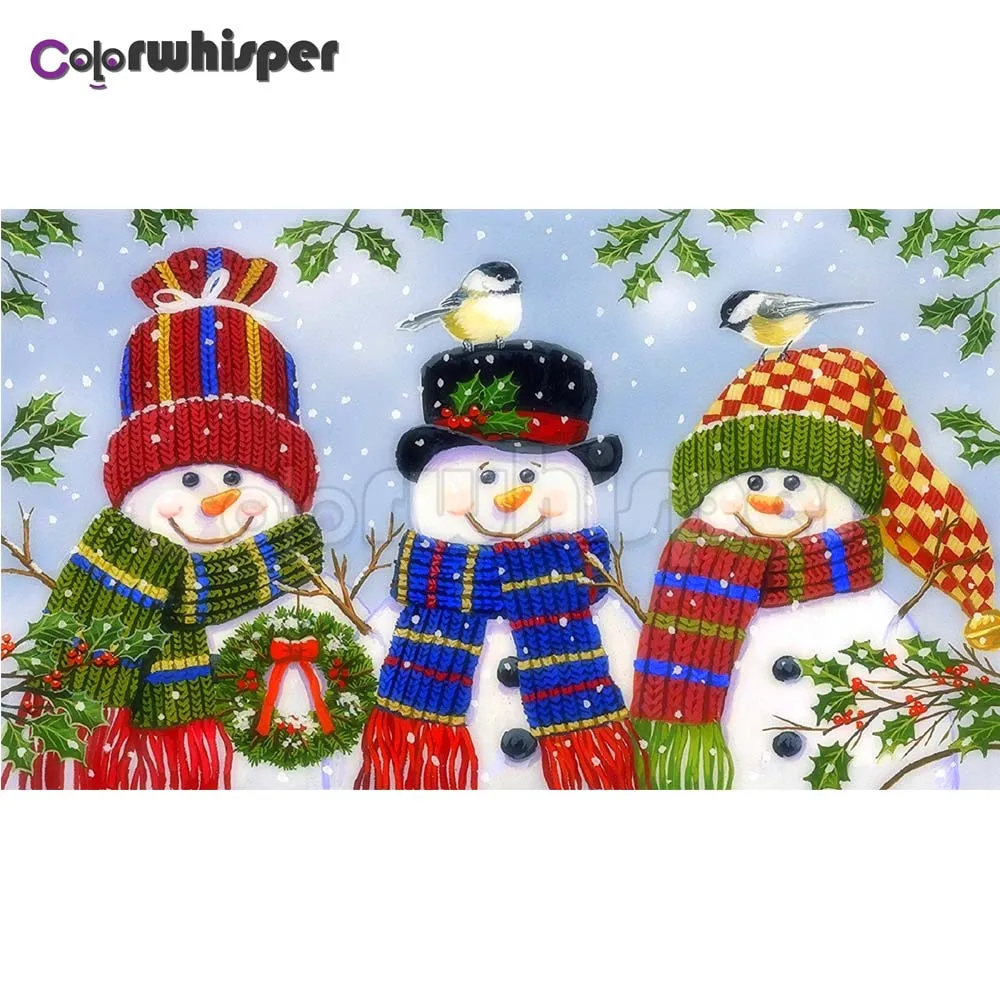 

Алмазная картина полностью квадратная/круглая дрель Снеговик Daimond картина вышивка крестиком Мозаика кристальная Картина Настенная живопи...