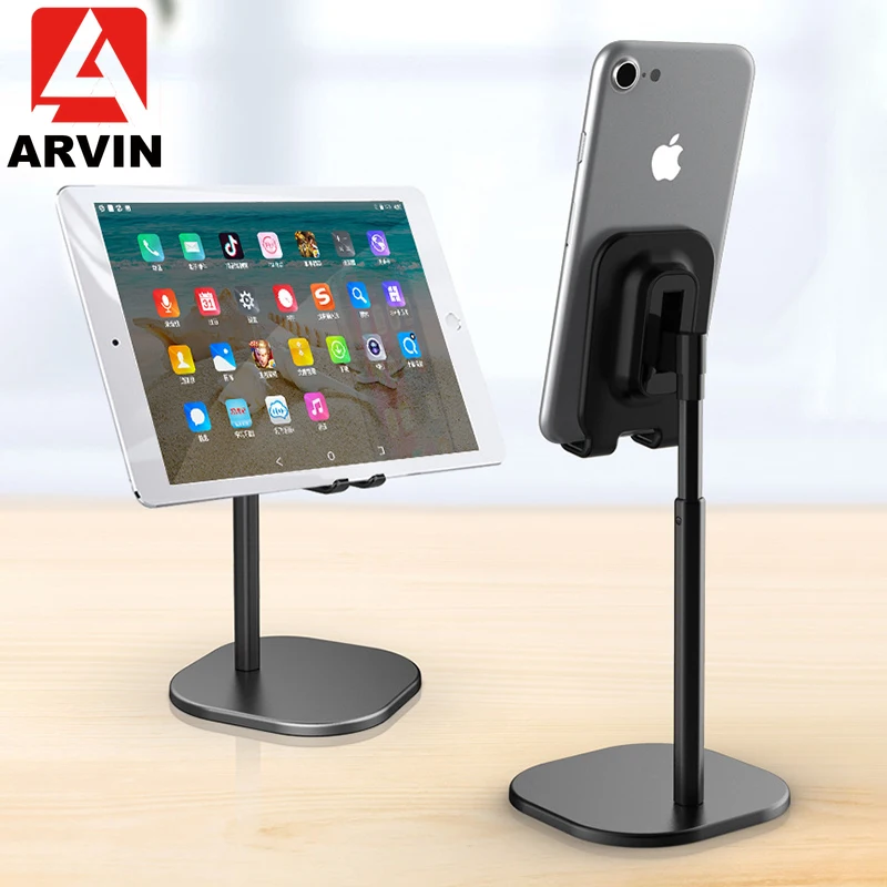 Подставка для планшета arwin, подставка для телефона, регулируемая подставка для рабочего стола, подставка для мобильного телефона iPhone X 8 iPad Air Mini 1 2 3 4 5 для samsung