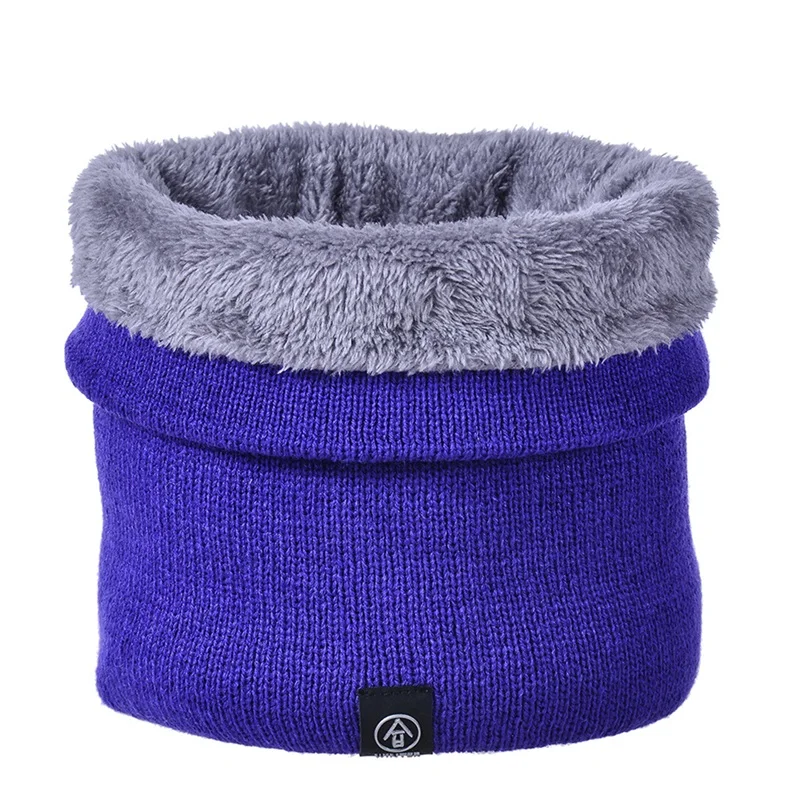 

Women Fashion Knitted Scarf Casual Solid Color Snood Scarves Ladies Warm Wool Fur Thick Unisex Men Neck Scarves For Female