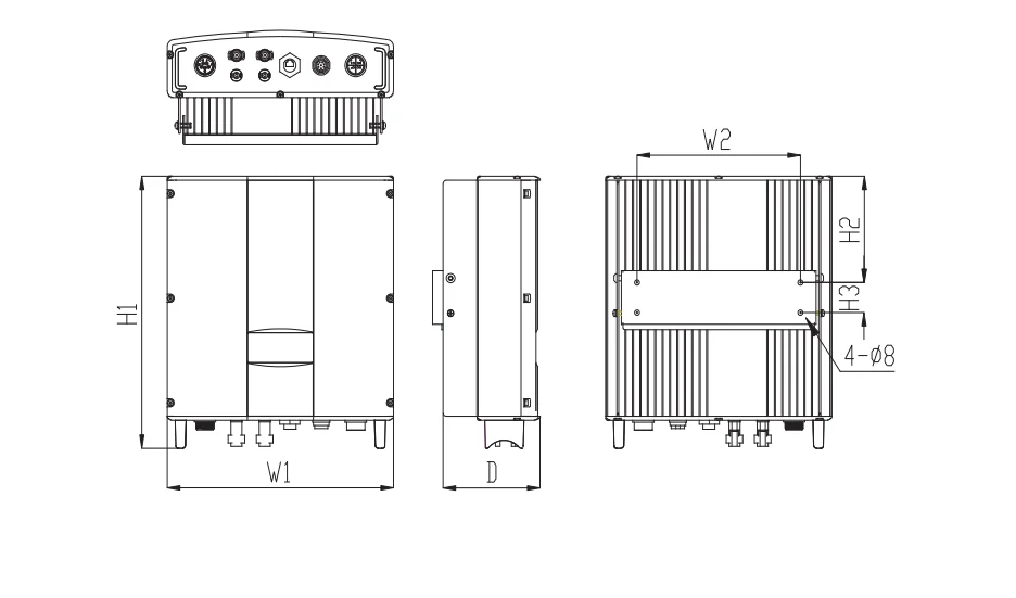 4KW MPPT Солнечный водяной насос инвертор вход для AC220V IP65 DC100V 400V с RS485|Инверторы и