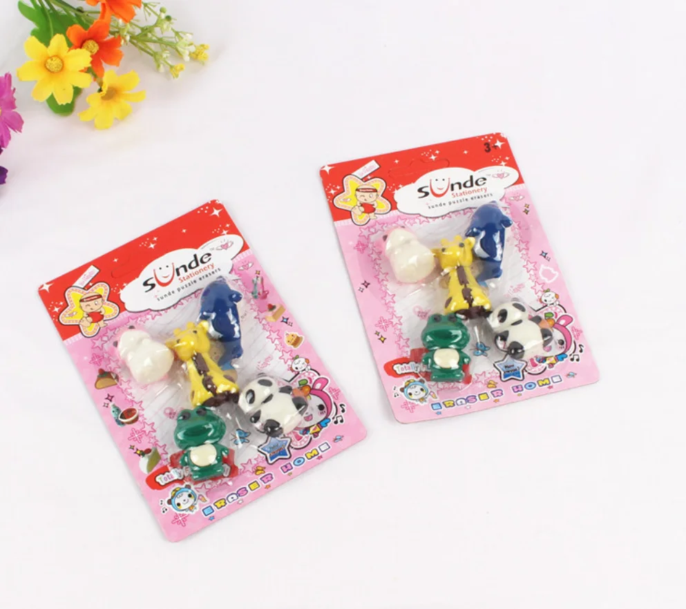 1 упаковка мультяшный жираф дельфин лягушка панда гофры Резиновые Милые резинки