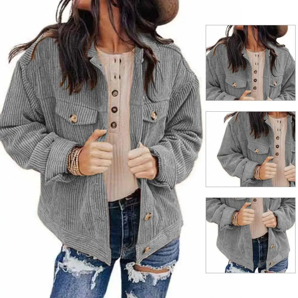 

Fashion Cardigan Jacket Single Breasted Charming Lapel Design Cardigan Jacket Coat Casual Jacket Lady Coat