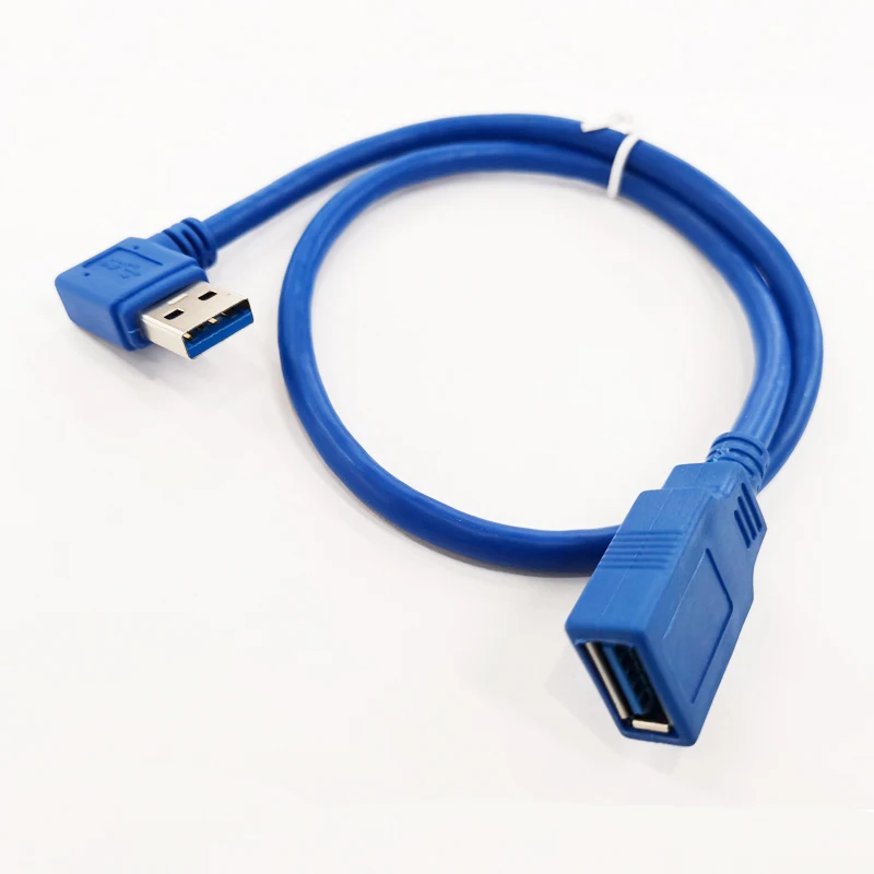 Удлинитель NCHTEK 90 градусов левый угол USB 3 0 A папа прямой мама около 50 см бесплатная