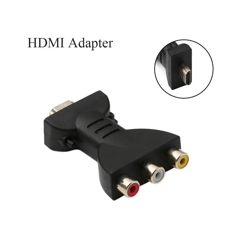 Поддержка 720P 1080PHDMI к 3 RCA видео аудио преобразователь HDMI в AV адаптер для передачи