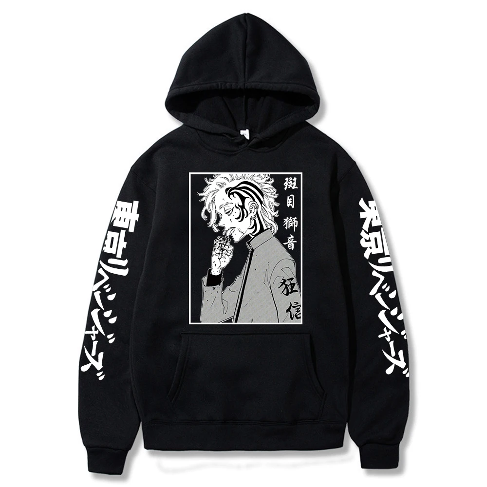 

Толстовка с капюшоном с рисунком из аниме Токио, с длинным рукавом, для мужчин и женщин, толстовка с капюшоном, пуловер в стиле Харадзюку