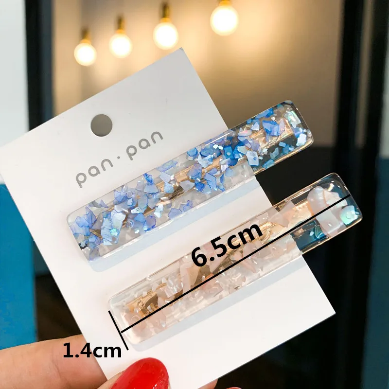 Заколка для волос с французской заколкой женщин осколки узором Геометрическая