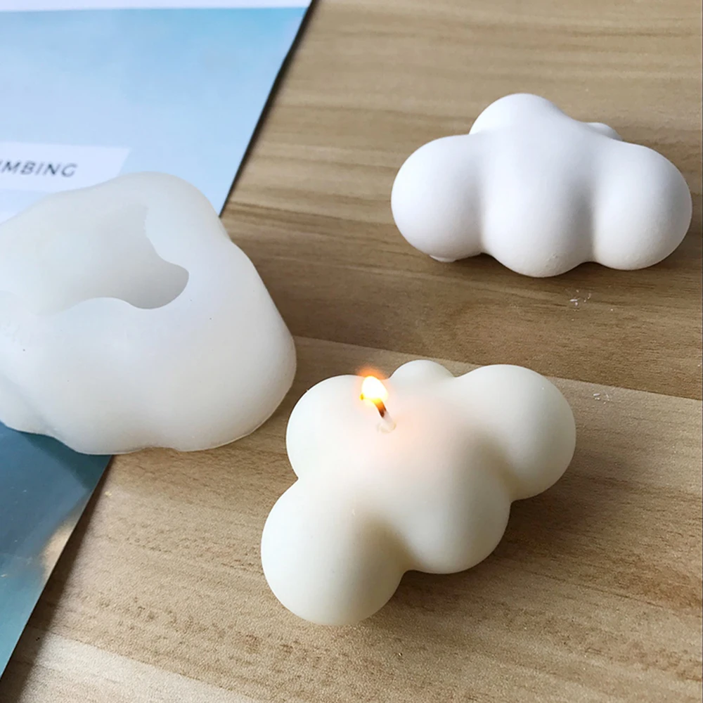 

1 Pcs Clouds Shape Silicone Molds Cute Jewelry Making Mold Handcraft Ornaments Making Tool Practical Diy Soap Mould Candle Mold