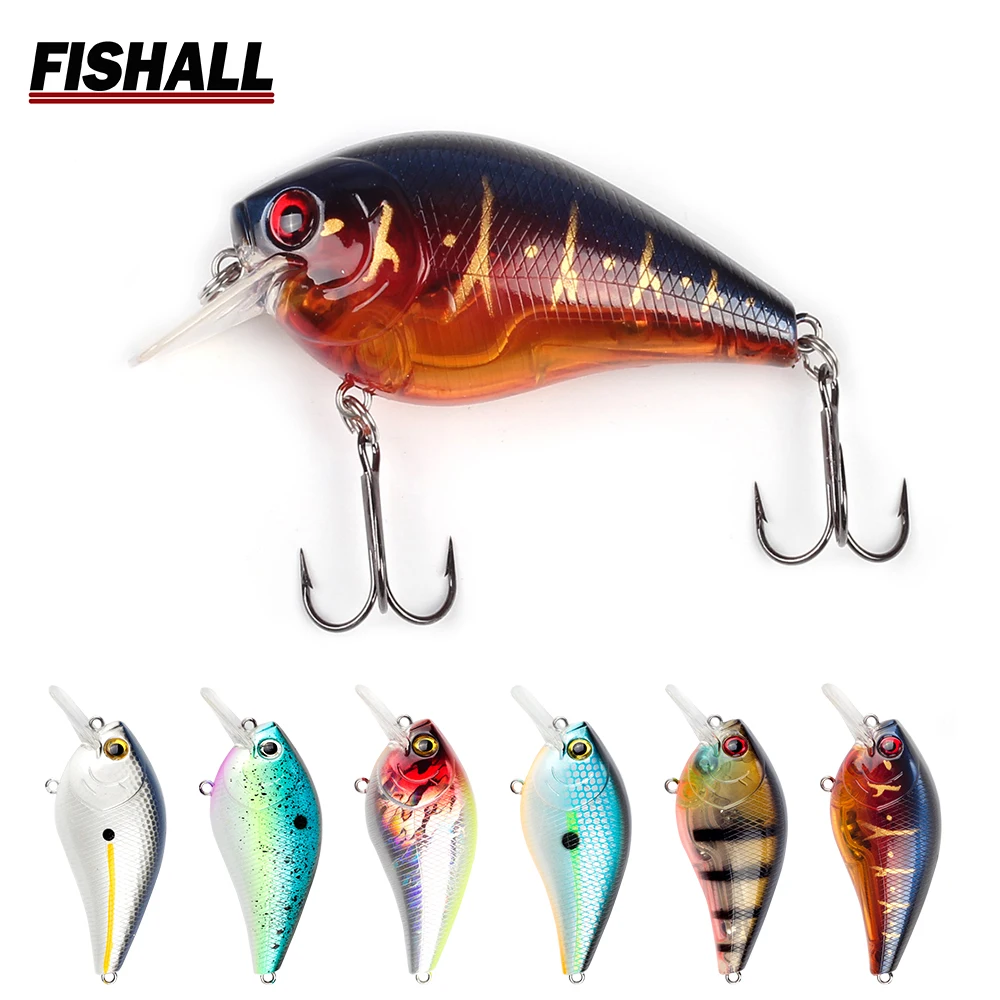 

Square Bill LC 1.5 2.5 Crankbait Wobbler Rattle Sound 60mm 70mm Floating Crank Lure Bait for Bass Fishing