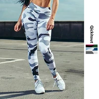 ins hot fashion workout leggings for women high waist push up legging camouflage printed female fitness pants casual trousers