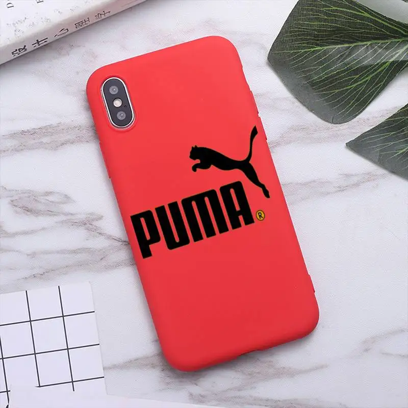 

Sports Brand Puma Phone Cases For IPhone 12 Pro Max 6 6s 7 8 Plus XS XR 12mini Se 2020 Iphone 11 Pro Max Candy Case