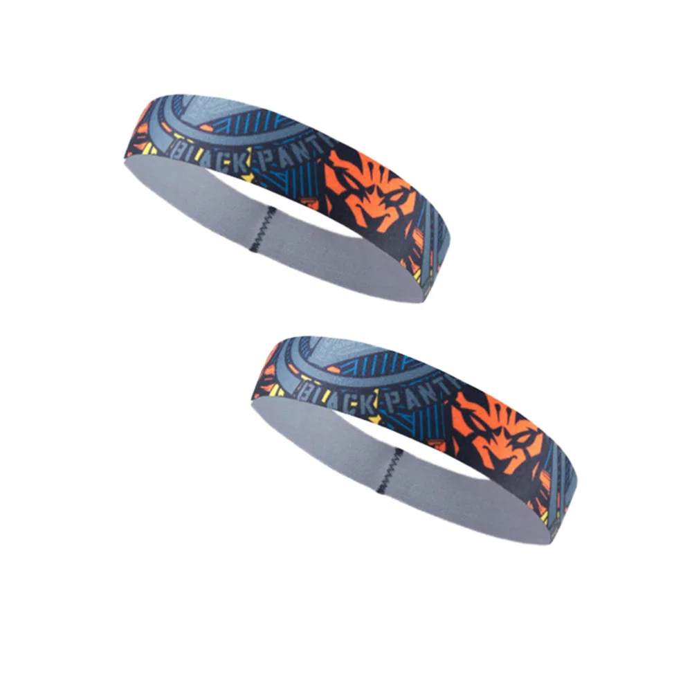 

Поглощающая Пот повязка на голову, 2 шт., эластичные повязки для волос, быстросохнущие повязки на голову для унисекс, спорт, Йога, фитнес, трен...