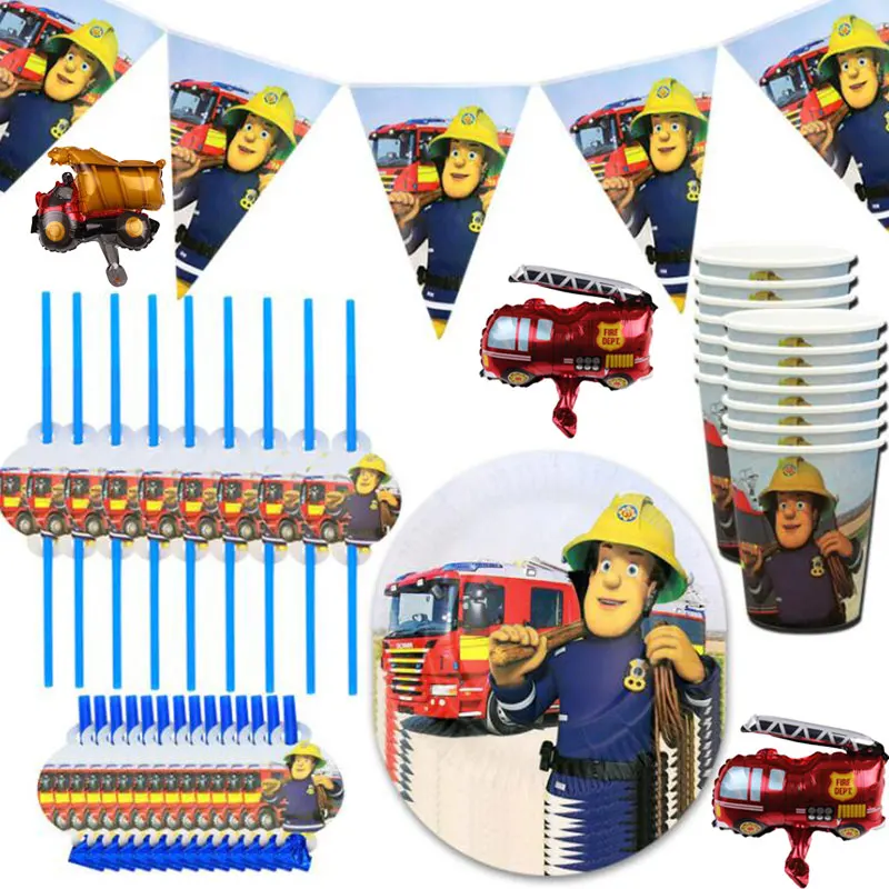 Толстовки с капюшоном изображением из мультфильма Пожарный Сэм для вечерние