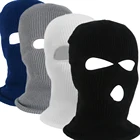 Армейская тактическая маска, маска на все лицо с 3 отверстиями, лыжная маска, зимняя шапка, Балаклава, капюшон, мотоциклетный шлем, шлем на все лицо