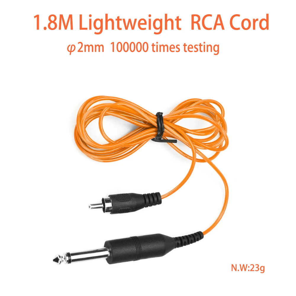 Кабель RCA для татуировок 1 8 м кабель постоянного тока гибкий шнур тату клипс