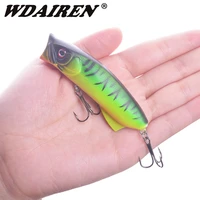 1pcs top water floating fishing lure 80mm 11 5g popper wobblers crankbaits artificial hard bait pesca bass carp pike tackle