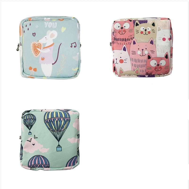 

Сумка для гигиенических салфеток для девочек, Портативная сумка для хранения полотенец в виде тети, Хлопковая Сумка для гигиенических салф...