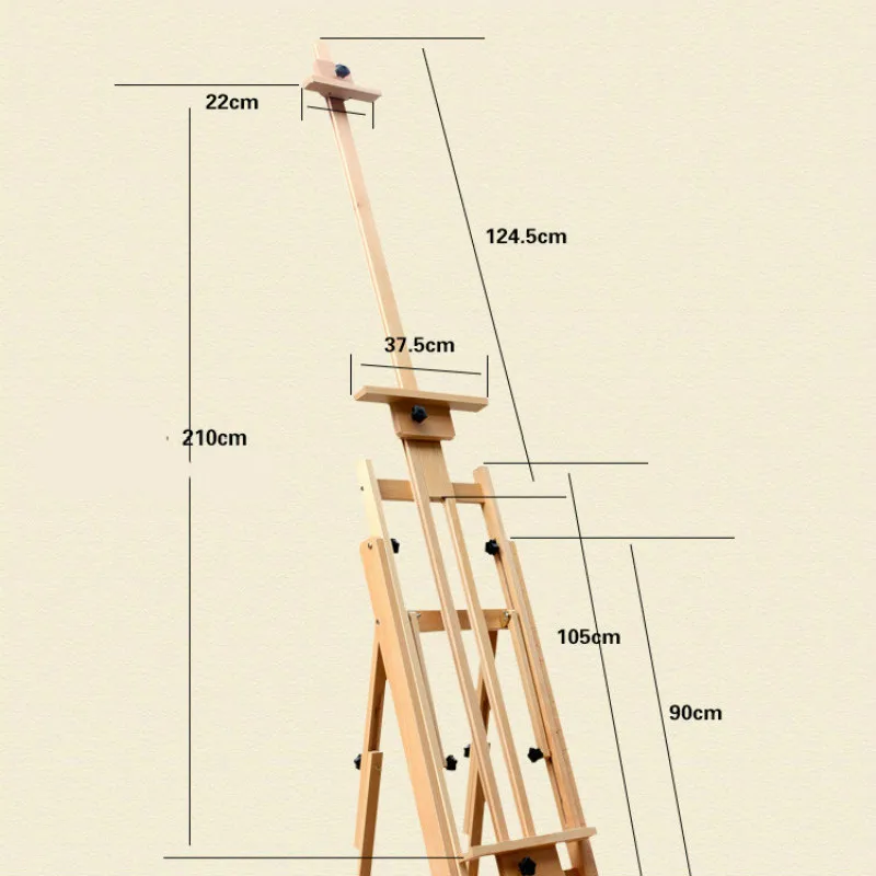 Мольберт для рисования масляными красками мольберт художника дюймов деревянный