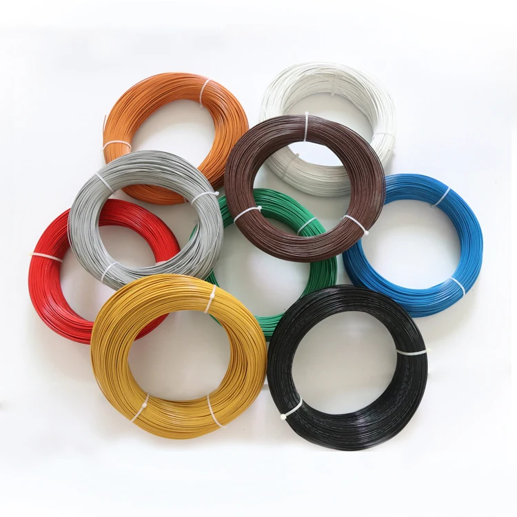 

1M/5M 28/26/24/22/20/18/16/14/13/12AWG UL1332 PTFE Wire FEP Plastic Insulated High Temperature Electron Cable 300V