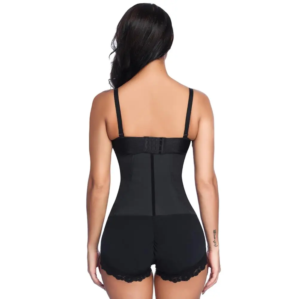 

High Quality Black Queen Size Boyshort Briefs Latex Butt Lifter Waist Trainer