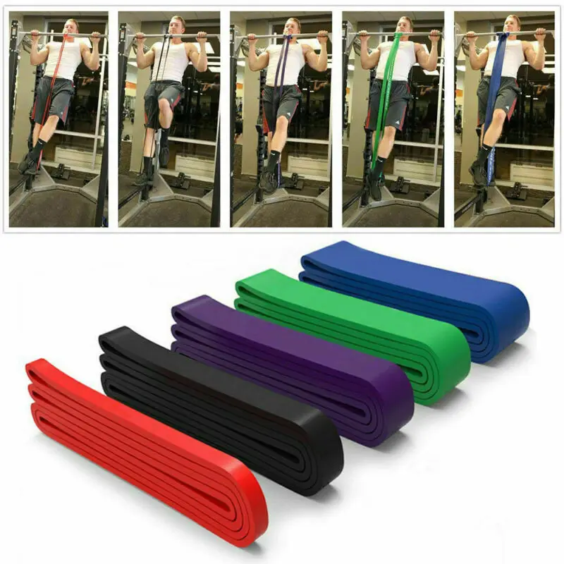 Heavy Duty Exercise Resistance Bands Fitness Pull Up Loop Set Yoga Tension Band Home Gym Strength Weight Training Power | Аксессуары для