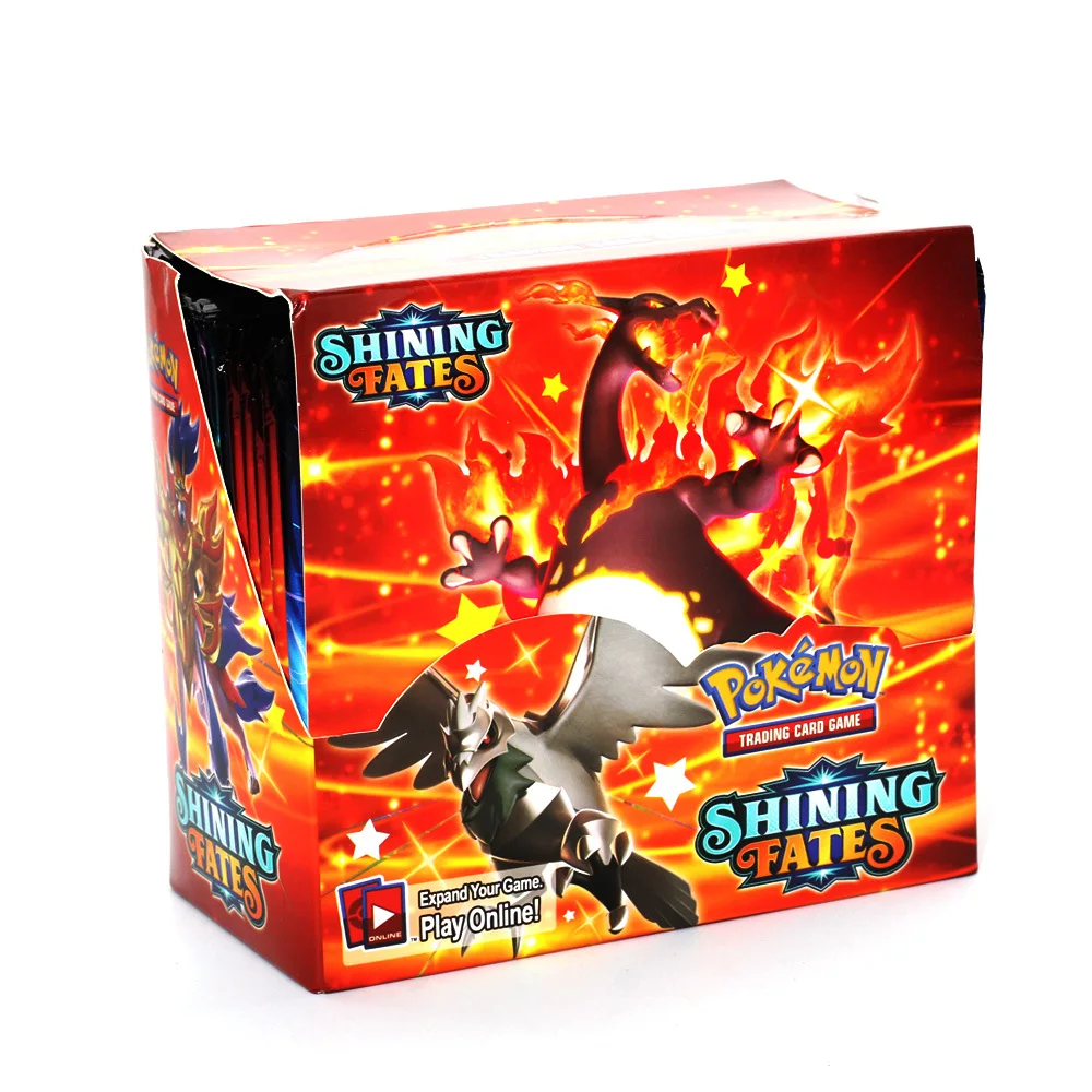 

2021 NEW 360Pcs Pokemon TCG: Shining Fates Booster Box Trading Card Game Collection Toys