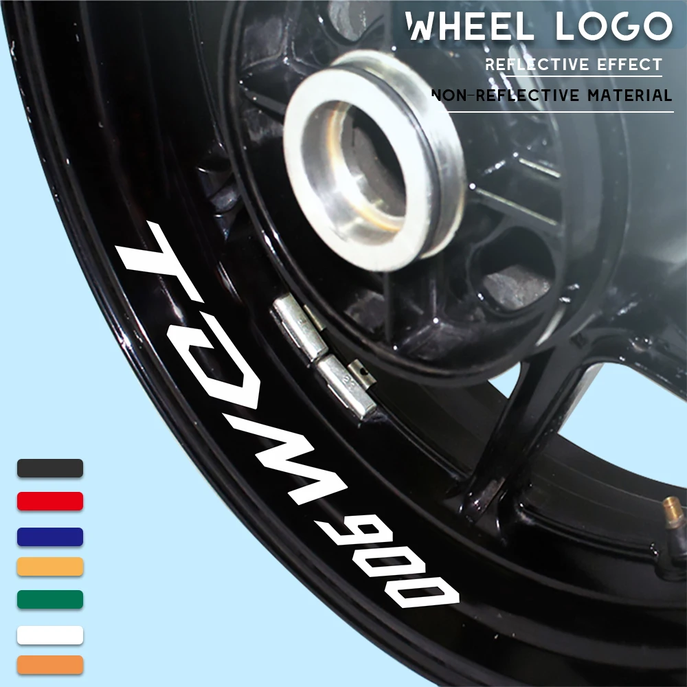 

New Motorcycle tire sticker reflective belt bike decal decoration cool waterproof logo for YAMAHA TDM900 tdm 900