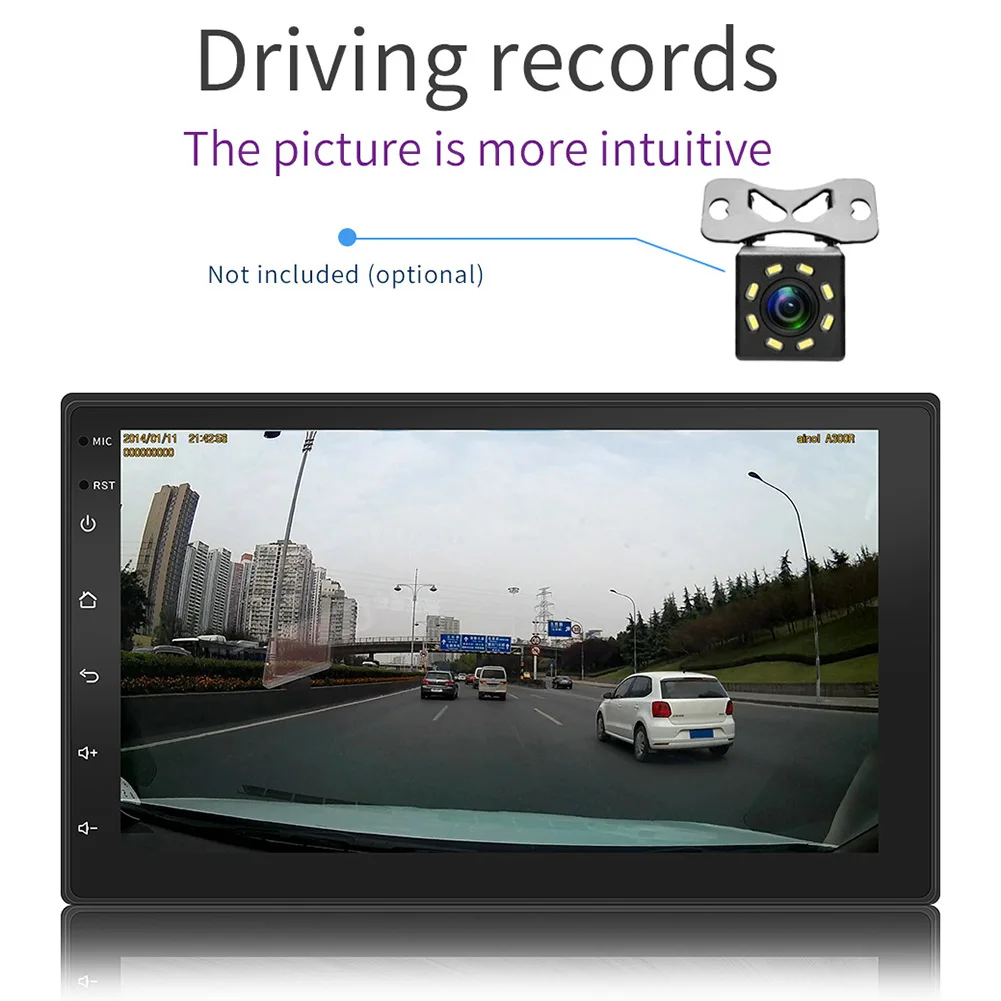 Автомобильный мультимедийный mp5-плеер 2 Din Android 9 1 с сенсорным экраном GPS Bluetooth |