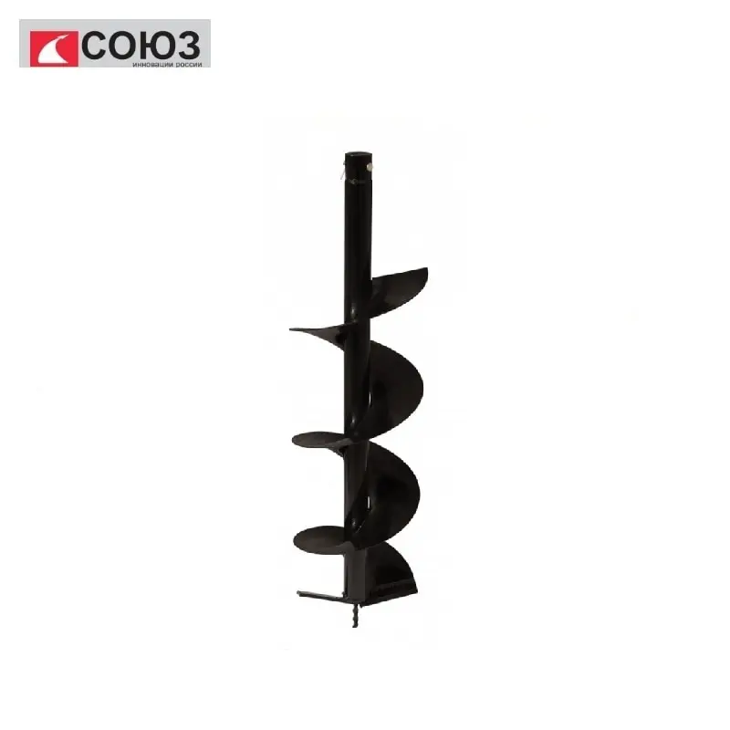 ББС-01-200 Шнек для мотобуров СОЮЗ диаметр 200 мм длина 800 под вал 20 одинарная спираль |